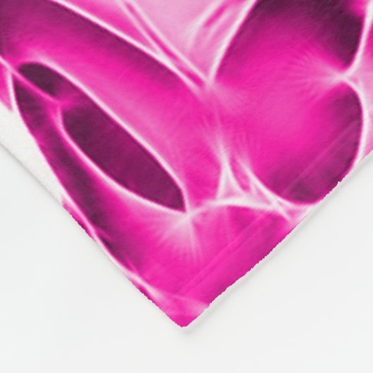 Rosa Schmetterlings-Schein-Camouflage Fleecedecke (Ecke)