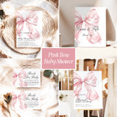 Rosa Schmetterlings-Schleifen Mädchen Baby Shower Wandteppich