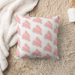 Rosa Schmetterlingsdesign Kissen