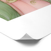 Rosa Schmetterlingsfee Pixie Poster (Ecke)