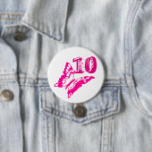 Rosa Schmetterlingsknopf für Alter 10. Button (Beispiel)