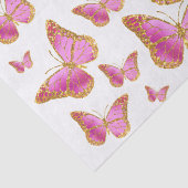 Rosa Schmetterlingspapier Seidenpapier (Detail)