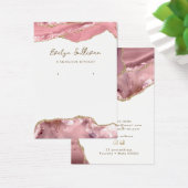 Rosa Schmuckkarte (Schreibtisch)