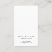 Rosa Schmuckkarton aus Floral Ohrring Visitenkarte (Rückseite)