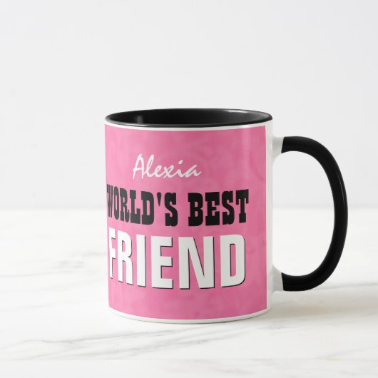 Rosa-Schmutz V25 der beste FREUND der Welt Tasse (Rechts)