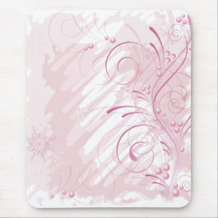 rosa Schmutzwinter Mousepad