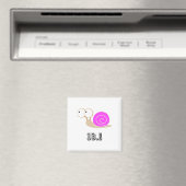 Rosa Schnecke 13,1 (Halbmarathon) Magnet (In Situ (Geschirrspüler))