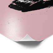 Rosa Schnecke Fotodruck (Ecke)