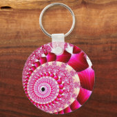 Rosa Schnecke Schlüsselanhänger (Vorderseite)