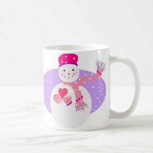 Rosa Schnee-Gallonen-Tasse Kaffeetasse (Rechts)
