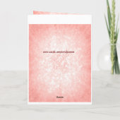 Rosa Schnee Gesunder Urlaub Weihnachten Karte (Rückseite)