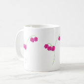 Rosa Schneefall-Blume Kaffeetasse (Vorderseite Links)