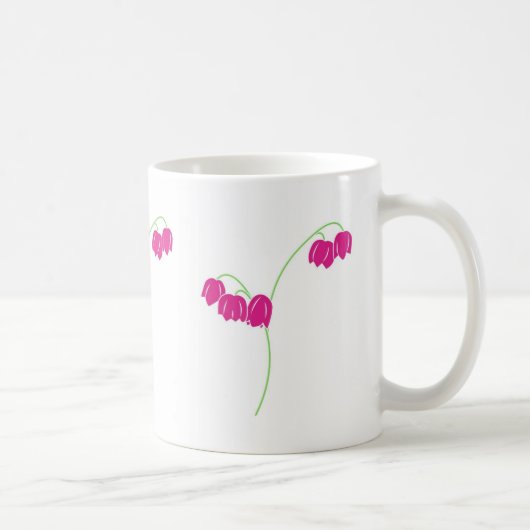 Rosa Schneefall-Blume Kaffeetasse (Rechts)