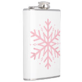 Rosa Schneeflocke Flachmann (Rechts)