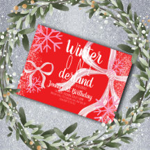 Rosa Schneeflocke Schnee Schriftzug Erstes Geburts