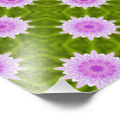 Rosa Schneeflocken Foto drucken (Ecke)
