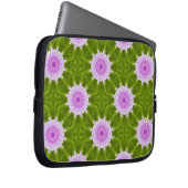 Rosa Schneeflocken Laptopschutzhülle (Vorne Rechts)