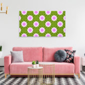 Rosa Schneeflocken Leinwand (Insitu (Wohnzimmer))