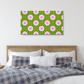 Rosa Schneeflocken Leinwand (Insitu (Schlafzimmer))