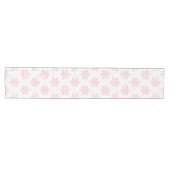 Rosa Schneeflocken Mittelgroßer Tischläufer (Horizontal)