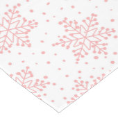 Rosa Schneeflocken Mittelgroßer Tischläufer (Ecke)