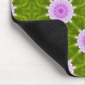Rosa Schneeflocken Mousepad (Ecke)