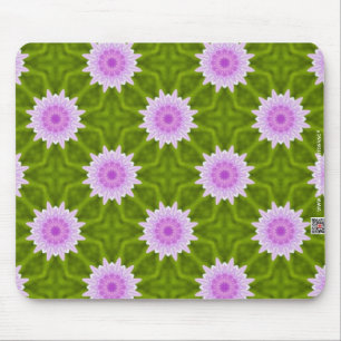 Rosa Schneeflocken Mousepad