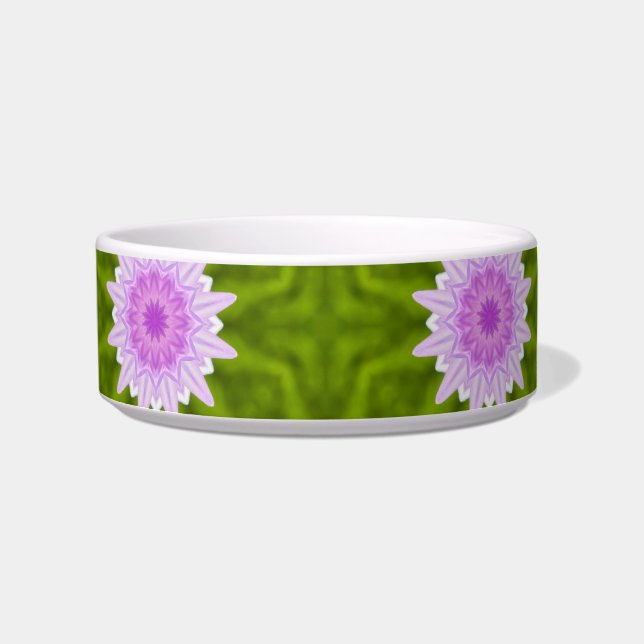 Rosa Schneeflocken Pet Bowl Napf (Vorderseite)