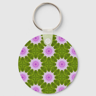 Rosa Schneeflocken Schlüsselanhänger