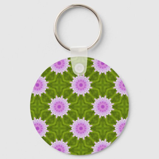 Rosa Schneeflocken Schlüsselanhänger (Vorderseite)