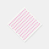 Rosa Schneeflocken Serviette (Ecke)