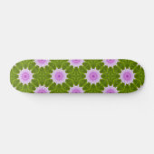 Rosa Schneeflocken Skateboard (Horizontal)
