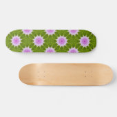 Rosa Schneeflocken Skateboard (Horizontal)