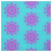 Rosa Schneeflocken Stoff (Muster)