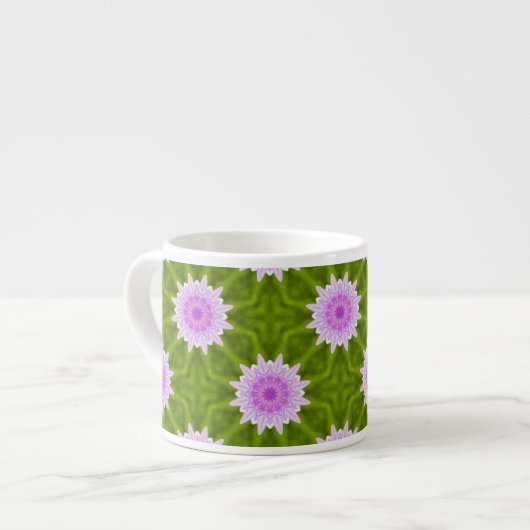 Rosa Schneeflocken Tasse (Vorderseite Links)