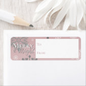 Rosa Schneeflocken von und nach. (Insitu)