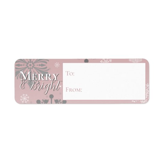 Rosa Schneeflocken von und nach. (Vorne)