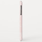 Rosa Schneeflocken Weihnachtsfeiertag Monogramm Case-Mate iPhone Hülle (Hinten/Links)