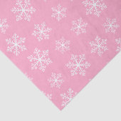 Rosa Schneeflockenpapier Seidenpapier (Ausschnitt)