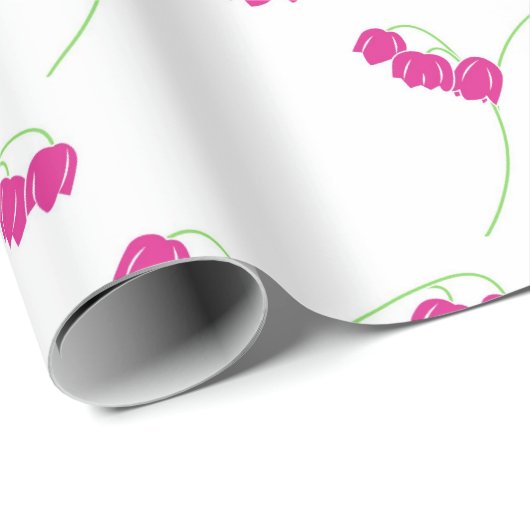 Rosa Schneeröcke Geschenkpapier (Rolleneckpunkt)