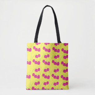 Rosa Schneetropfen, blumengelb Tasche