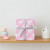 Rosa Schnuller für Neugeborenenmädchen, Babydusche Geschenkpapier