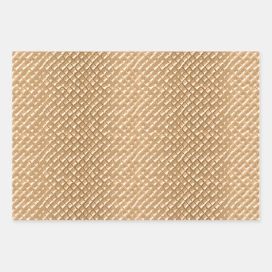 Rosa Schokolade Eiscreme Glitzer Tropfen Geschenkpapier Set (Vorderseite 2)