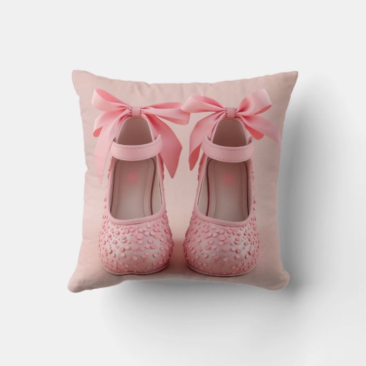 Rosa schöne Schuhe Kissen (Rückseite)