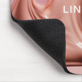 Rosa Schönheit Mousepad (Ecke)