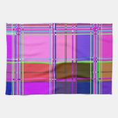 Rosa Schottenstoff-Muster Tuch Madras (Horizontal)
