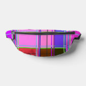 Rosa Schottenstoff-Muster Tuch Madras Bauchtasche (Ablage )