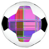 Rosa Schottenstoff-Muster Tuch Madras Fußball (Gedreht)