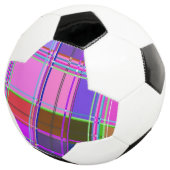 Rosa Schottenstoff-Muster Tuch Madras Fußball (Dreiviertel)