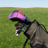 Rosa Schottenstoff-Muster Tuch Madras Golf Headcover (In SItu)